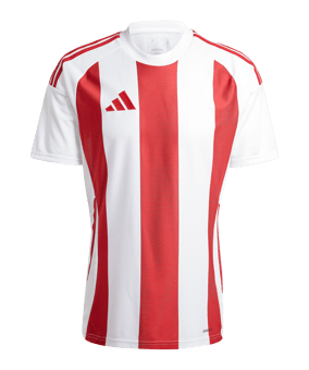 adidas Striped 24 Trikot Weiss Rot - weiss