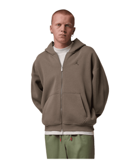 Jordan Brookyln Oversized Kapuzenjacke Braun