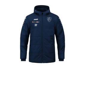 JAKO Team Coach Kapuzenjacke Kids Blau F900