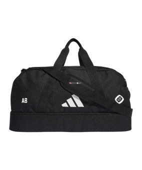 adidas Tiro League Duffel Bag Gr. M Schwarz Weiss
