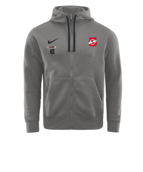 Nike Park 20 Fleece Kapuzenjacke Grau Schwarz F063