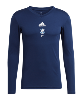 adidas Team Base Top langarm Blau 