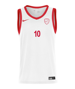Nike Team Stock25 Basketball Trikot Weiß F103
