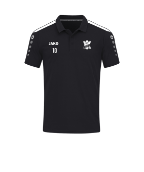JAKO Power Poloshirt Schwarz Weiss F800