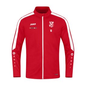 JAKO Power Polyesterjacke Rot Weiss F100