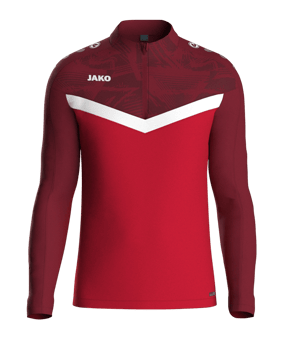JAKO Iconic HalfZip Sweatshirt Rot F103 - rot