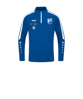 JAKO Power Sweatshirt Kids Blau Weiss F400