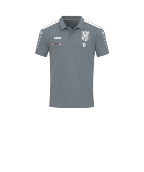 JAKO Power Poloshirt Kids Grau Weiss F840