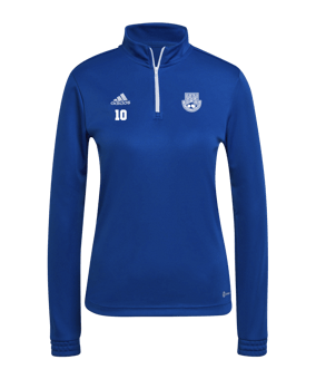 adidas Entrada 22 HalfZip Sweatshirt Damen Blau