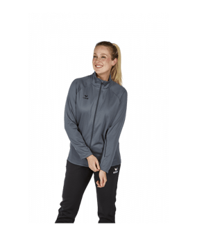 Erima Liga Star Trainingsjacke Grau Schwarz - grau