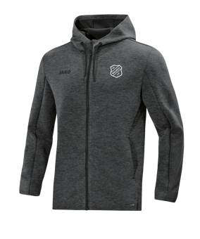 JAKO Premium Basic Kapuzenjacke Grau F21