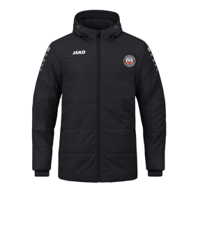JAKO Team Coach Kapuzenjacke Schwarz F800