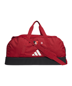 adidas Tiro League Duffel Bag Gr. L Rot Weiss