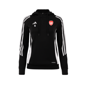 Sweat à capuche adidas Tiro 24 femmes noir blanc 