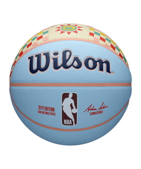 Wilson NBA Team City Collektor SAN SPUR Ball 2024 Blau - blau