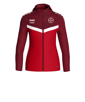 JAKO Iconic Kapuzenjacke Damen Rot F103