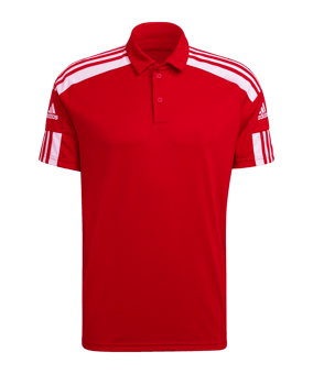adidas Squadra 21 Poloshirt Rot Weiss - rot