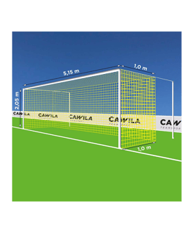 Cawila Tornetz 5,15x2,05m | Tiefe 1,0x1,0m | Maschenweite 12cm | Stärke 4mm | gelb - gelb