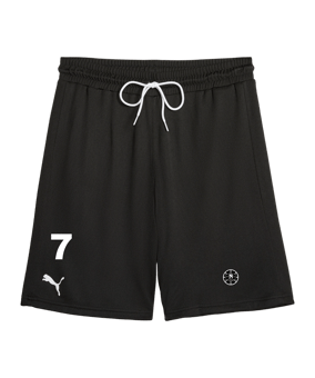 PUMA Hoops Team Practice Short Schwarz F01