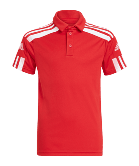 adidas Squadra 21 Poloshirt Kids Rot Weiss - rot