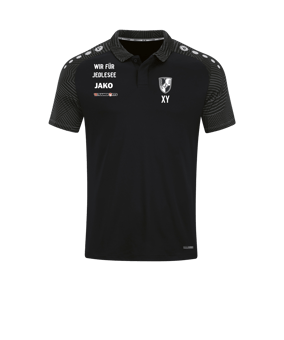 JAKO Performance Polo Schwarz Grau F804
