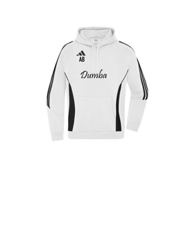 adidas Tiro 24 Hoody Kids Weiss Schwarz