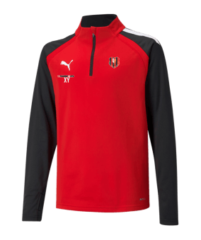 PUMA teamLIGA HalfZip Sweatshirt Kids Rot F01