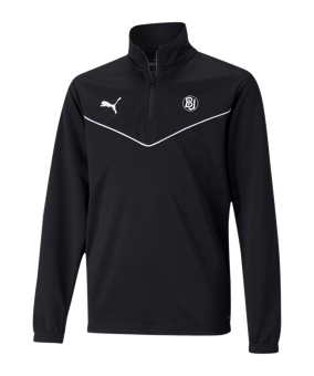 PUMA teamRISE HalfZip Sweatshirt Kids Schwarz F03