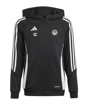 adidas Tiro 24 Hoody Kids Schwarz Weiss