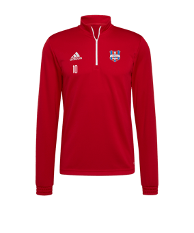 adidas Entrada 22 HalfZip Sweatshirt Rot