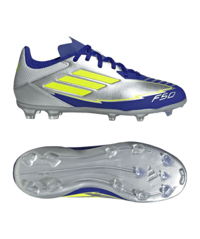 adidas F50 League FG Messi Kids Silber - silber