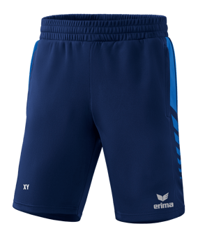 Erima Six Wings Worker Short Kids Dunkelblau Blau