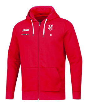JAKO Base Kapuzenjacke Rot F01