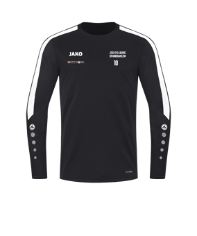 JAKO Power Sweatshirt Schwarz Weiss F800
