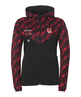 uhlsport Progressive 28 Kapuzenjacke Damen Schwarz F08