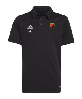 adidas Entrada 22 Poloshirt Kids Schwarz