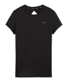 PUMA Studio Sheer Fashion T-Shirt Damen Schwarz F01 - schwarz