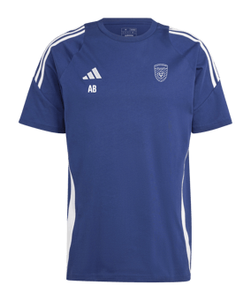 adidas Tiro 24 T-Shirt Blau Weiss