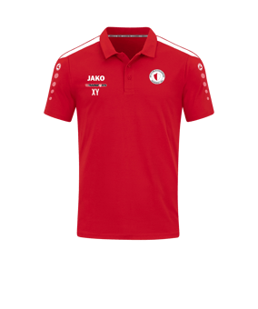 JAKO Power Poloshirt Rot Weiss F100