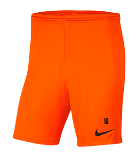 Nike Park III Short Kids Orange F819