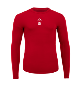 adidas Techfit Longsleeve Rot