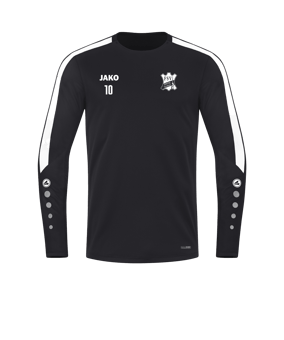 JAKO Power Sweatshirt Schwarz Weiss F800