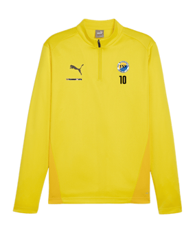 PUMA teamGOAL Training 1/4 Zip Sweatshirt Gelb F07