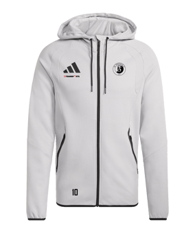 adidas Tiro Travel Hoody Grau