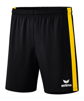 Erima Retro Star Short Schwarz Gelb - schwarz