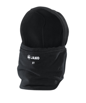 JAKO Neckwarmer mit Mütze Schwarz F08