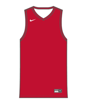 Nike Team 25 Basketball Stock Reversible Maillot Femmes Rouge C657 - rouge