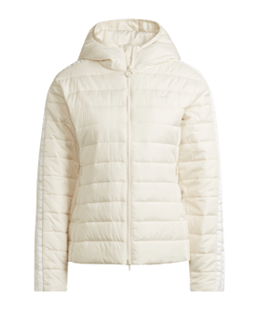 adidas Originals Puffer Jacke Damen Beige - weiss