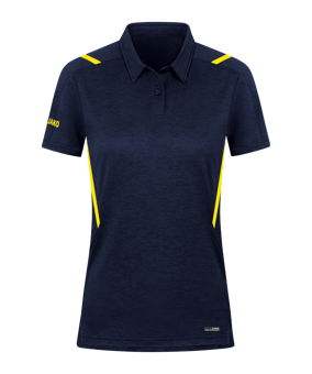 JAKO Challenge Polo Damen Gelb F512 - blau