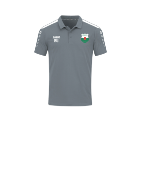 JAKO Power Poloshirt Kids Grau Weiss F840